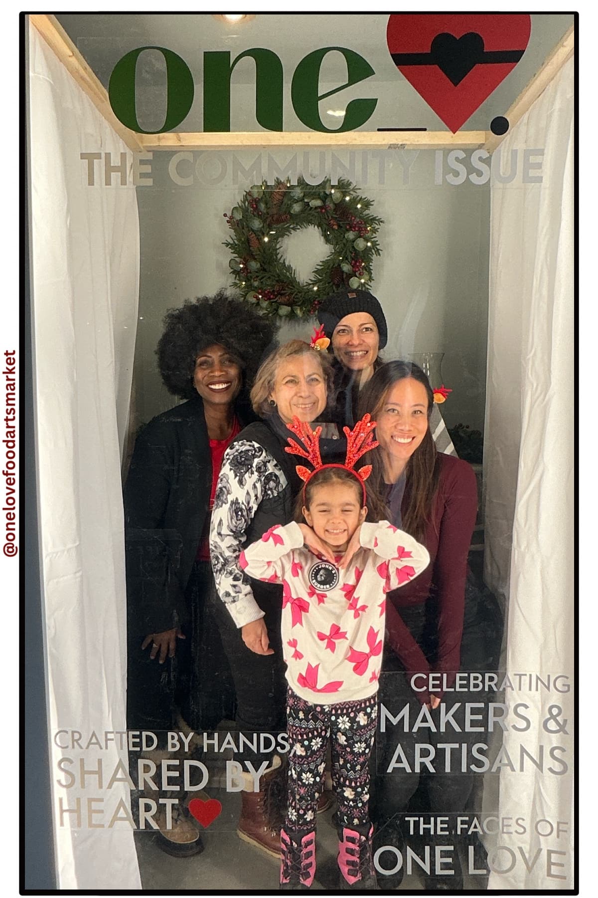 One Love Market photobooth, friends and family