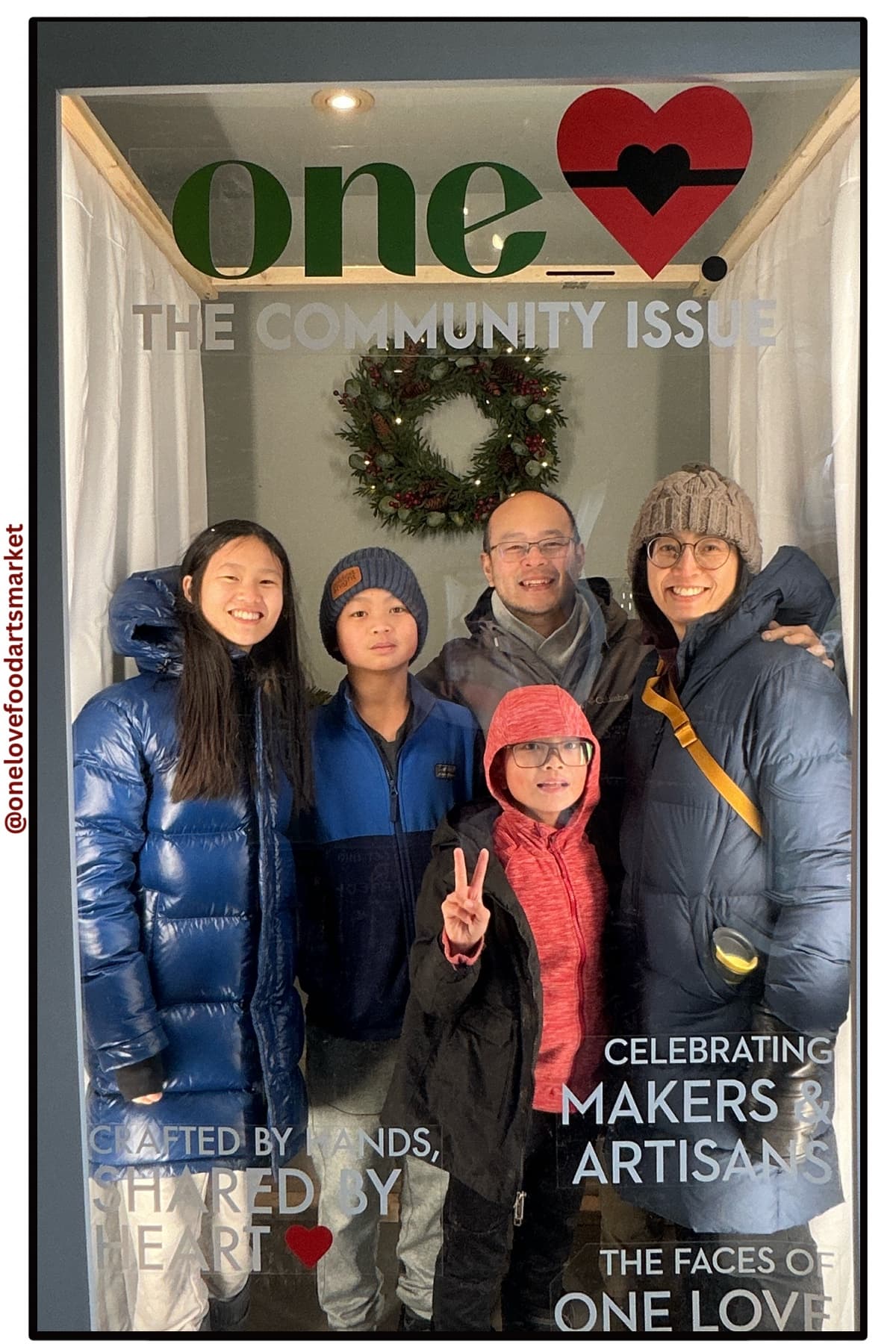 One Love Market photobooth, family fun